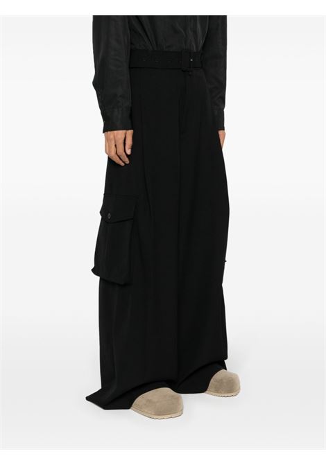 Black wide-leg trousers - men DRIES VAN NOTEN | 2410209418053900